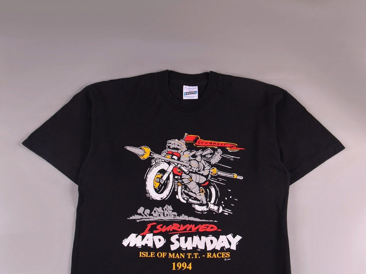 Vintage Vintage 1994 Mad Sunday Isle of Man Moto F1 Tee T-Shirt L Size US L / EU 52-54 / 3 - 2 Thumbnail