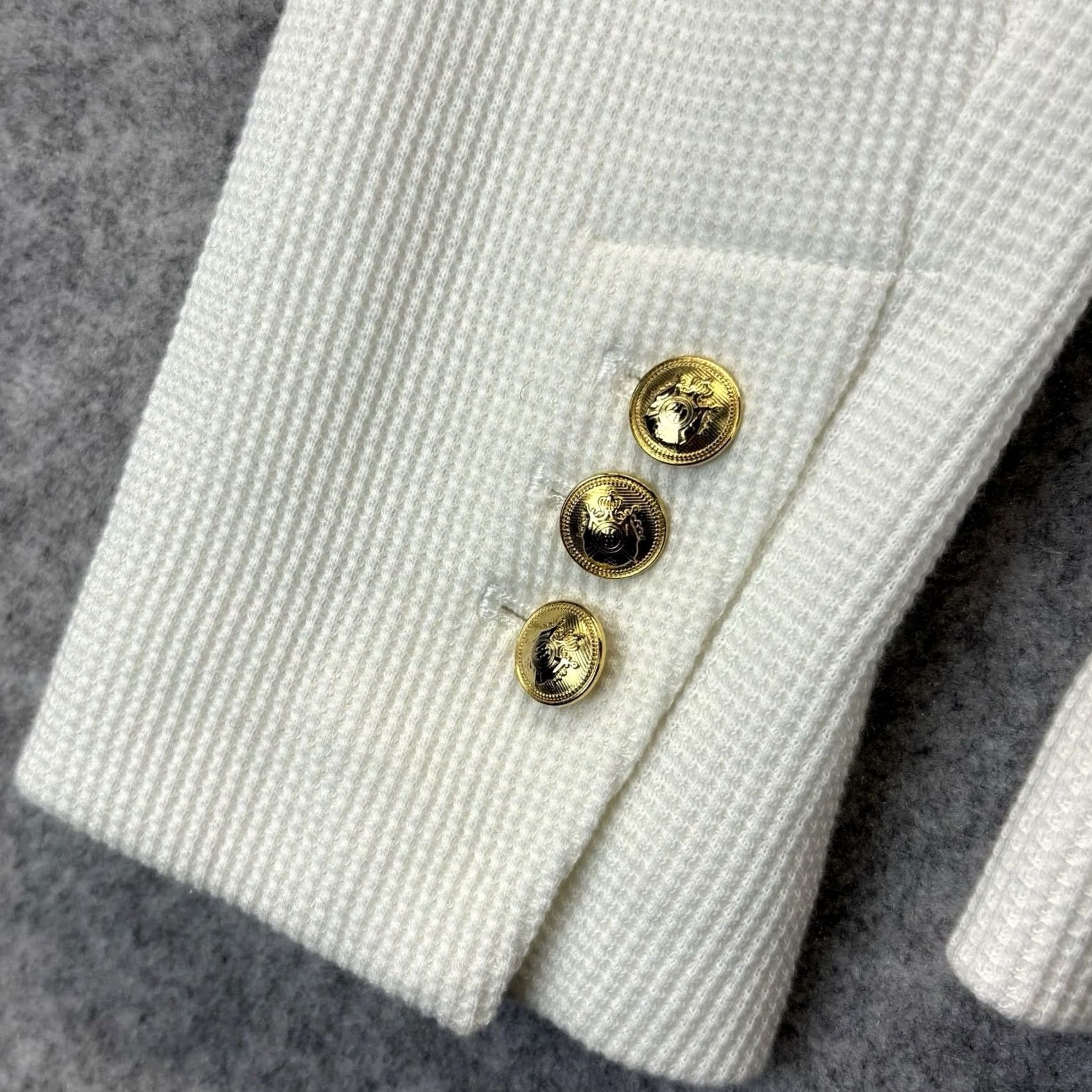 Mango VINTAGE not applicable MNG Mango Blazer Jacket Ivory Women’s L Casual Defects Size L / US 10 / IT 46 - 7 Thumbnail