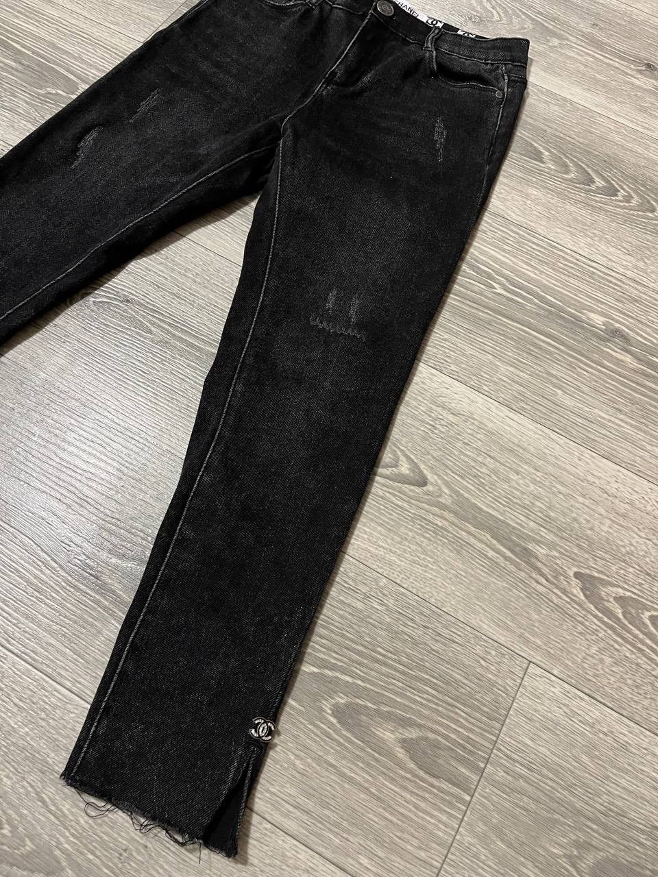 Chanel Chanel Jeans Mini Metal Logo Denim Distressed Slim Size 30" / US 8 / IT 44 - 3 Thumbnail