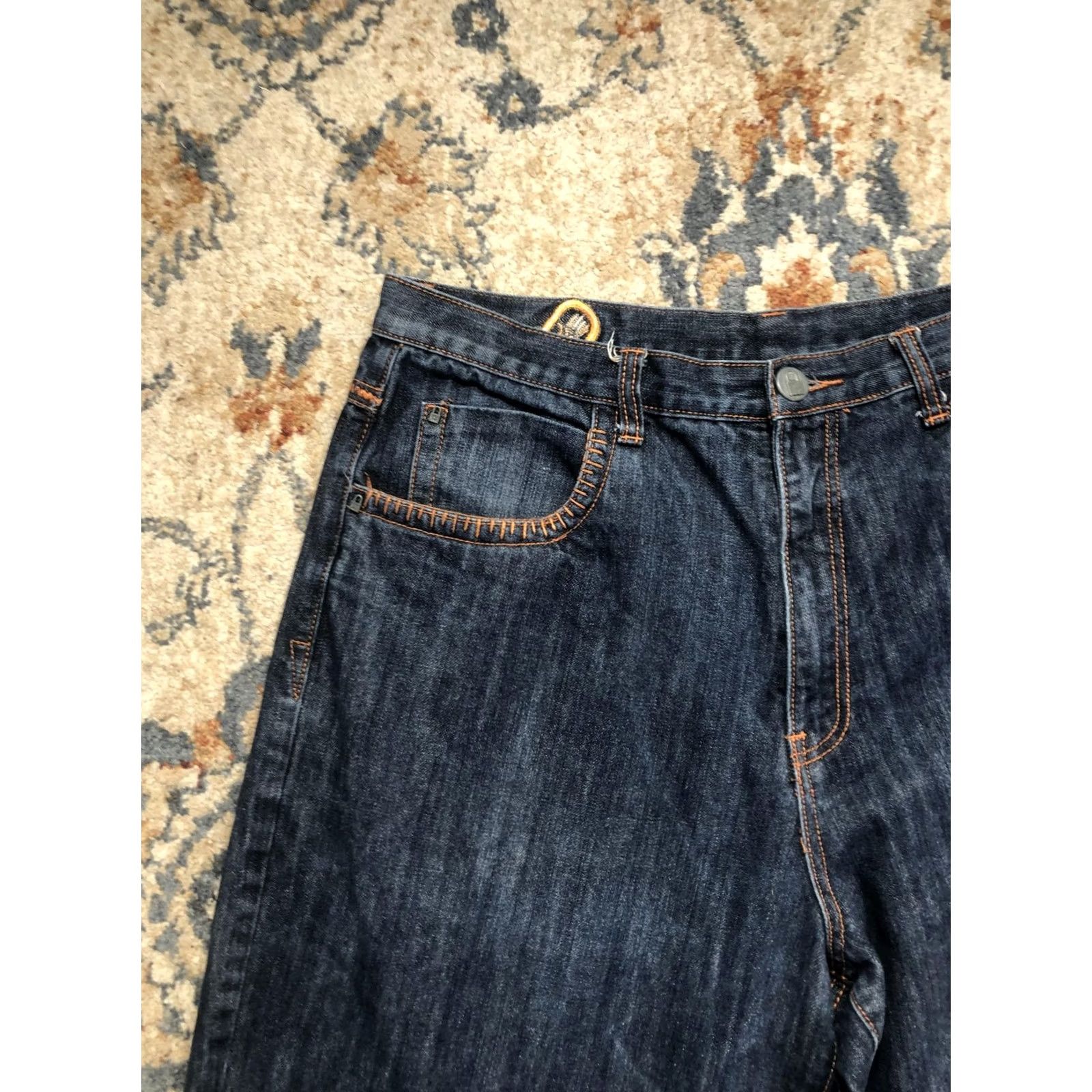 Denime Miskeen Originals Denim Shorts Mens 38 Dark Relaxed Bermuda Hip Hop Locks Size US 38 / EU 54 - 2 Thumbnail