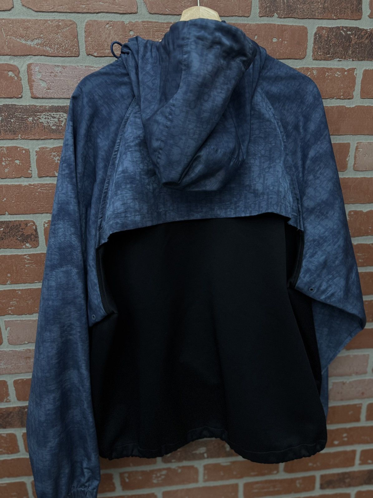 Dior Dior Hooded Anorak Windbreaker Jacket Blue Black Size 3XL Size US XXL / EU 58 / 5 - 16 Thumbnail