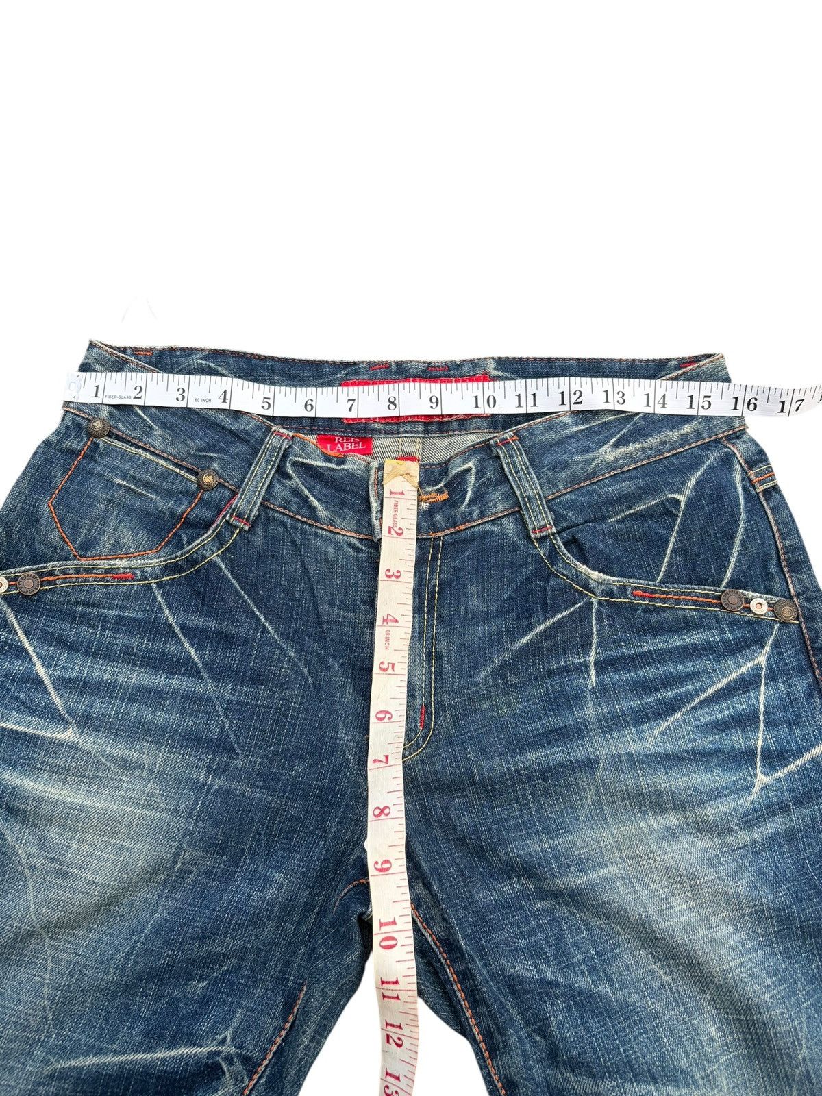 Tornado Mart RED PEPPER RUSTY CLAWNMARK JAPANESE PUNK DISTRESSED DENIM Size US 32 / EU 48 - 13 Thumbnail