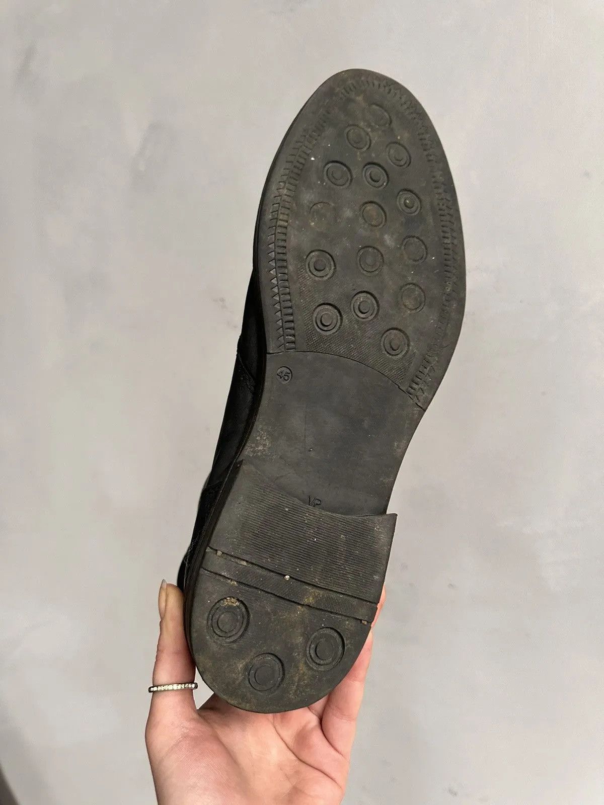 Vintage Leather vintage low-top boots lace-up MoMA classic style Size US 12 / EU 45 - 11 Thumbnail