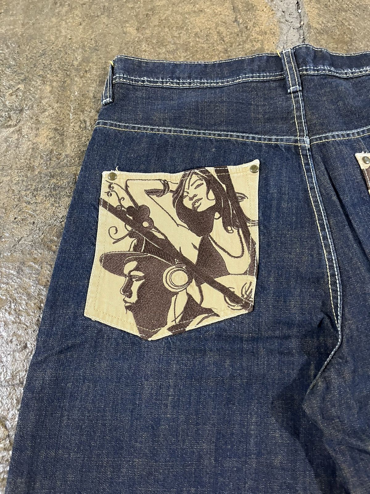 Ecko Unltd. × JNCO × Vintage Crazy Y2K Ecko UNLTD Graffiti Jorts Baggy Skater Shorts JNCO Size US 36 / EU 52 - 4 Thumbnail