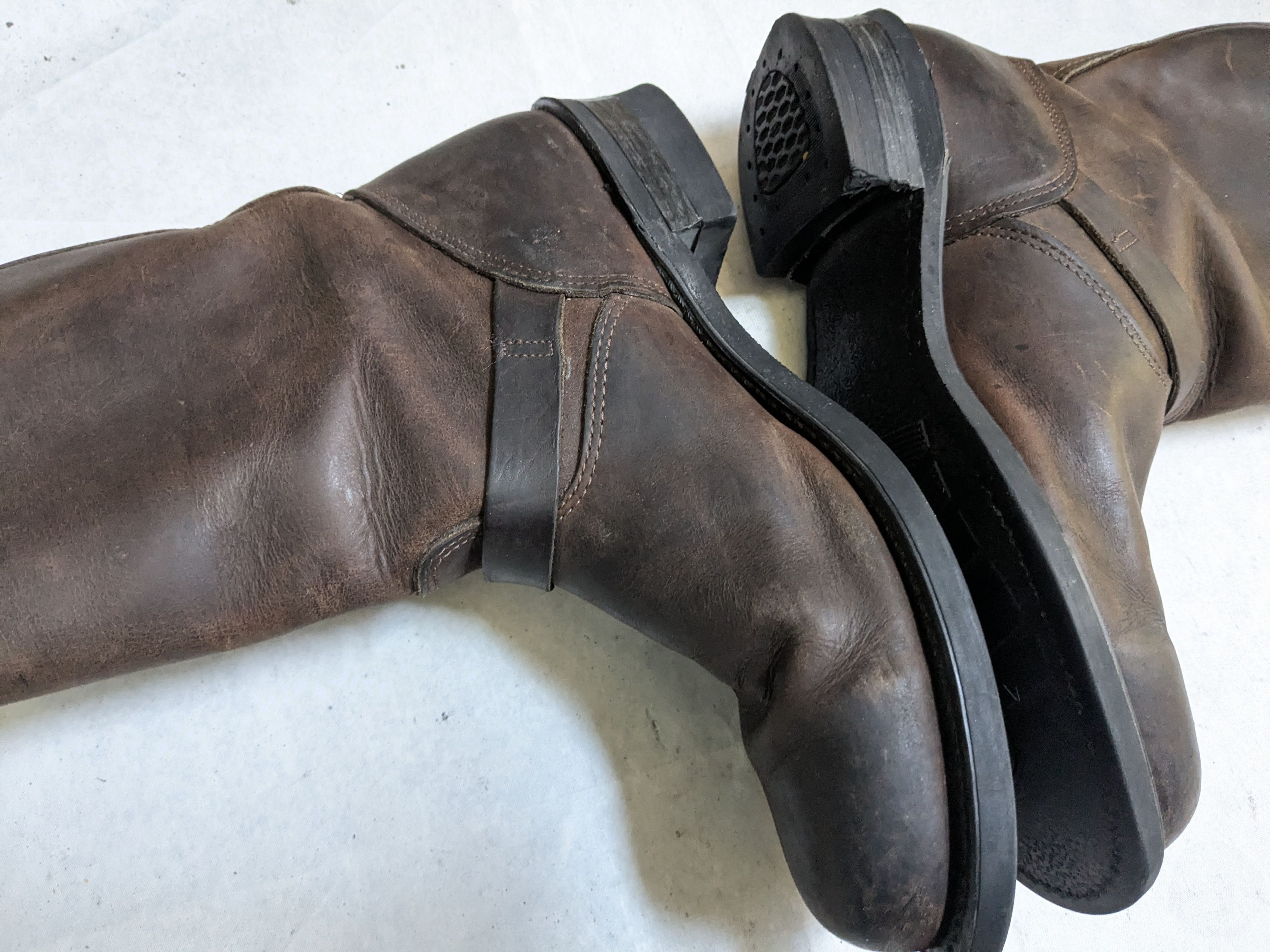 Frye Frye Engineer Boots Brown 11.5 M Leather Buckle Strap Size US 11.5 / EU 44-45 - 10 Thumbnail