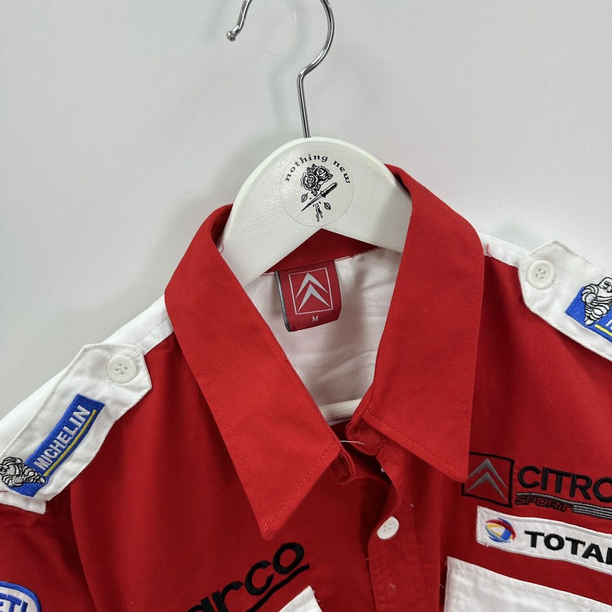 Vintage Vintage 90s Citroen Michelin Sparco Total y2k racing shirt Size US M / EU 48-50 / 2 - 6 Thumbnail