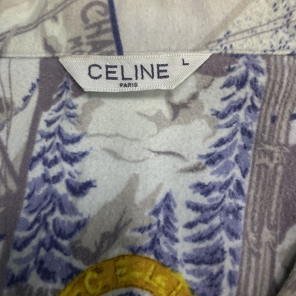 Celine Celine Paris Signature Print Shirt Vintage Luxury Size US L / EU 52-54 / 3 - 16 Thumbnail