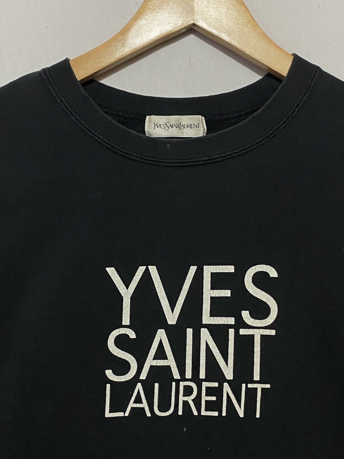Vintage × Yves Saint Laurent Vintage Yves Saint Laurent YSL rare printed sweatshirt Size US M / EU 48-50 / 2 - 2 Thumbnail