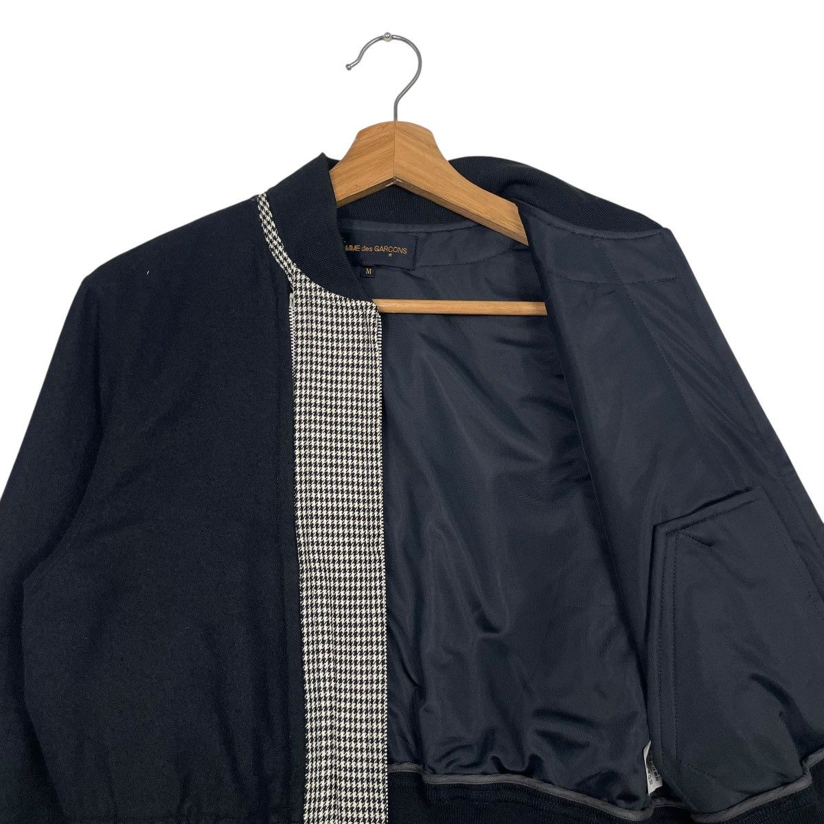 Comme des Garcons AD1989 Comme Des Garcons Double Layer Houndstooth Bomber Size US S / EU 44-46 / 1 - 11 Thumbnail