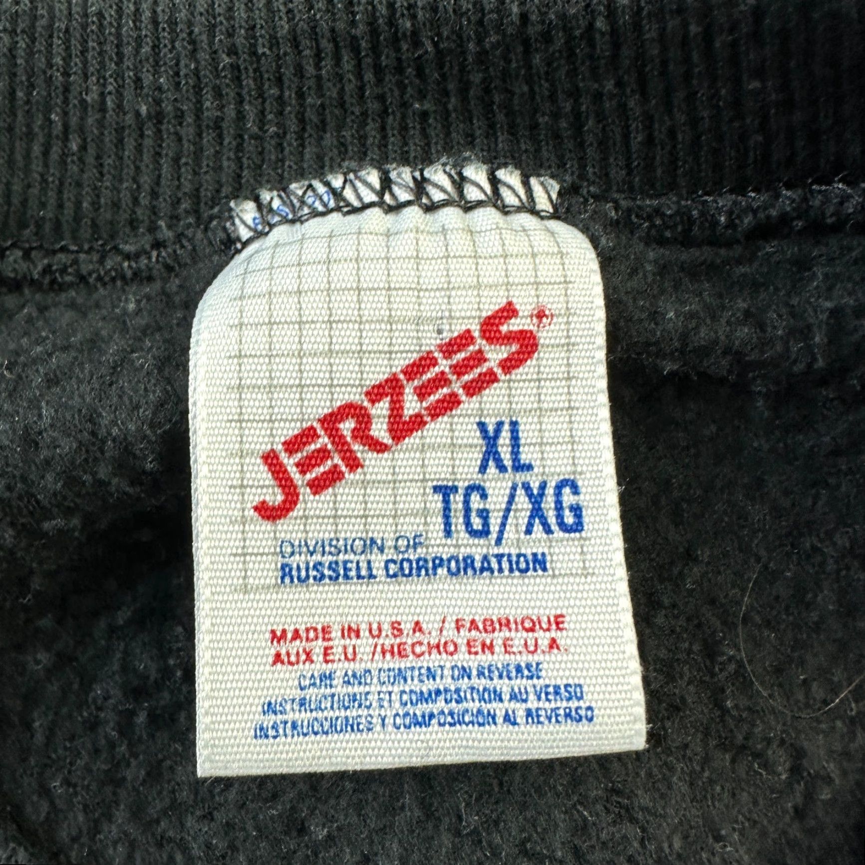 Jerzees VINTAGE Jerzees Sweatshirt Mens XL Black Fleece Crewneck USA Made Size US XL / EU 56 / 4 - 6 Thumbnail