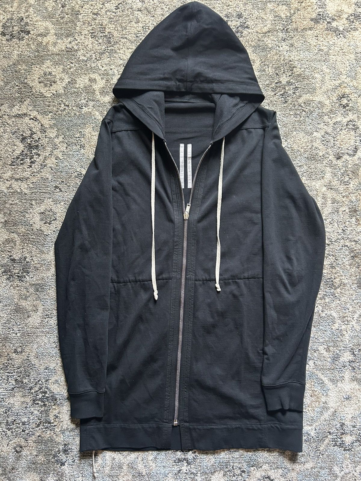 Rick Owens Rick Owens FW17 Glitter Drawstrings Hoodie Size US S / EU 44-46 / 1 - 1 Thumbnail