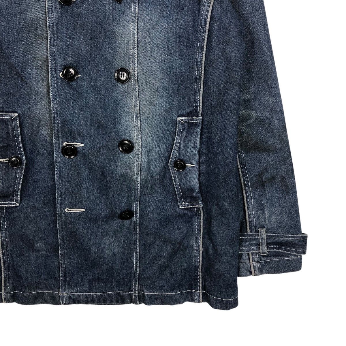 Hysteric Glamour 📌Denim Biker Jacket In The Attic Camouflage Blanket Punk Size US L / EU 52-54 / 3 - 6 Thumbnail