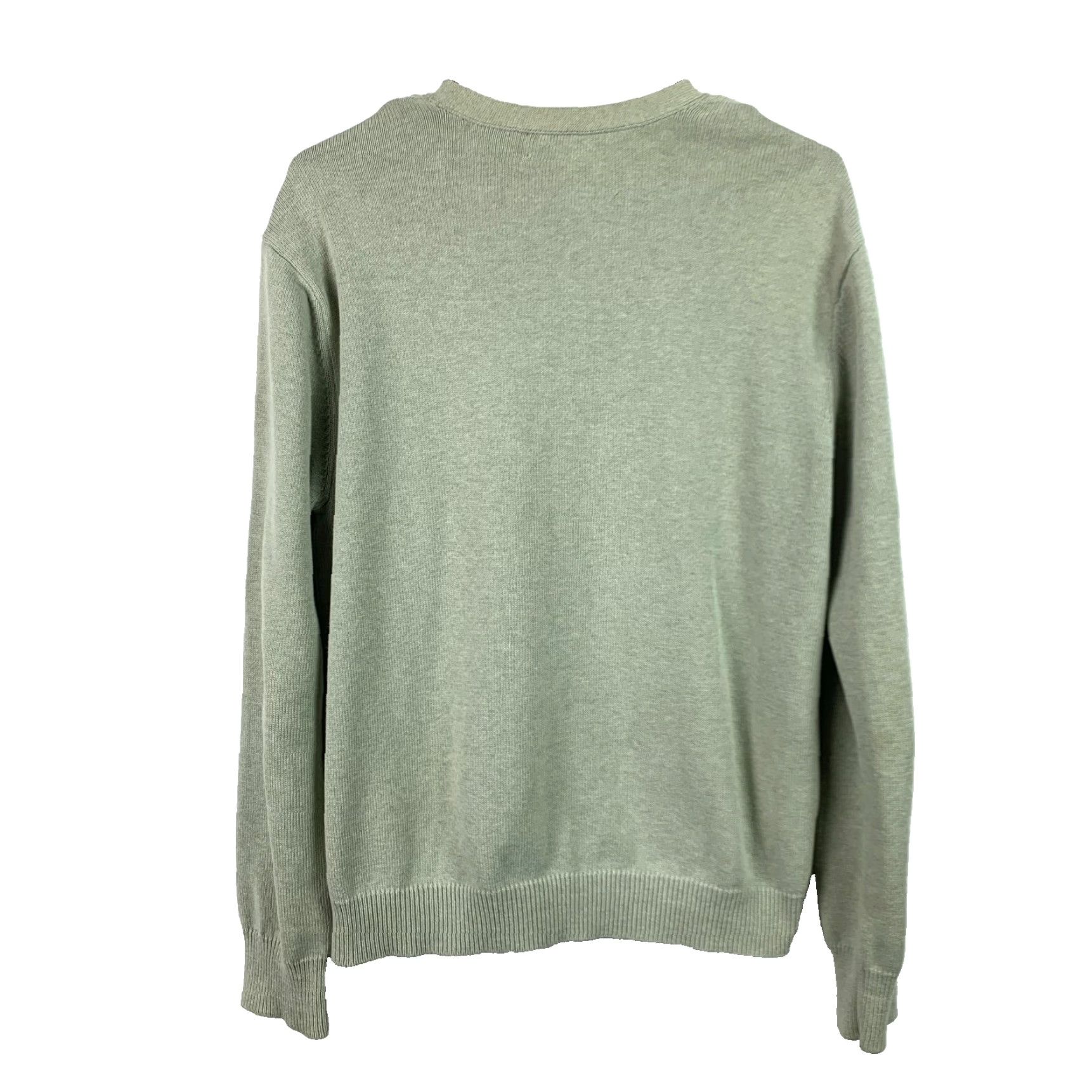 J.Crew VINTAGE J.Crew Cardigan Sweater Mens Medium V-Neck Green 100% Cotton Knit Sleeve Long Size US M / EU 48-50 / 2 - 5 Thumbnail