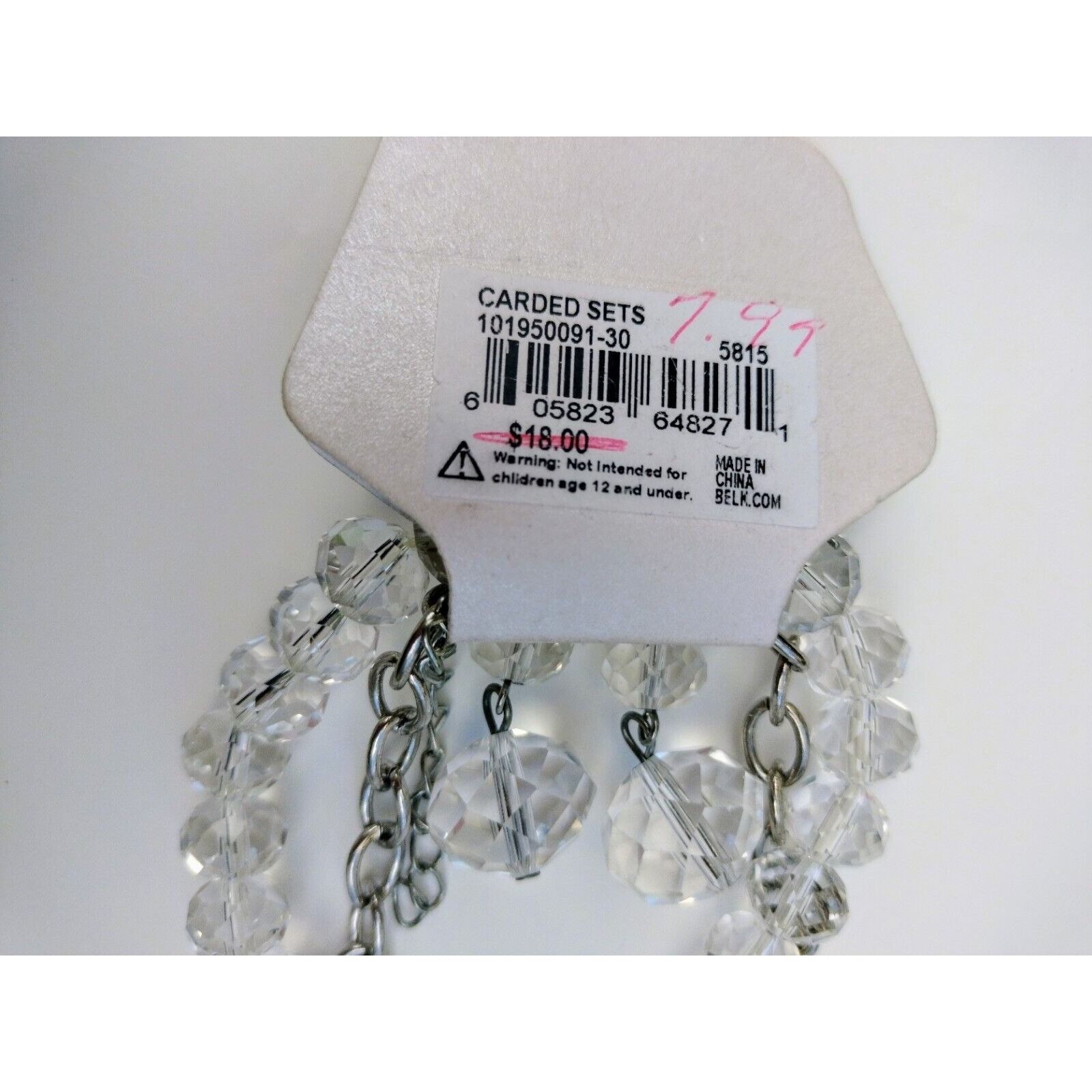 Other Kim Rogers Set Clear Beads Necklace Earrings Bracelet Transp Size ONE SIZE - 14 Thumbnail