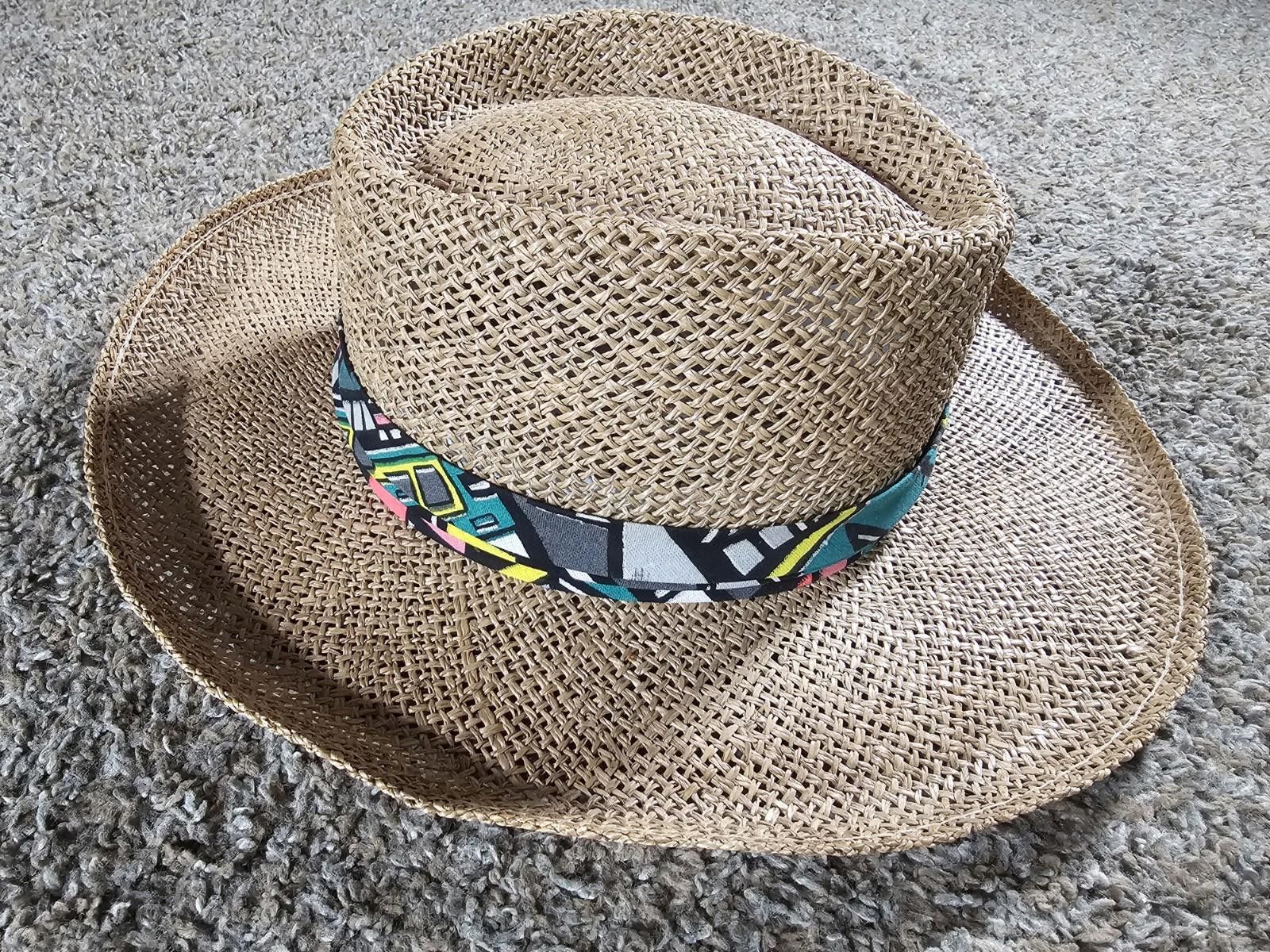 Eddie Bauer Vintage Eddy Brothers Straw Hat Made In USA S/M Size ONE SIZE - 2 Thumbnail