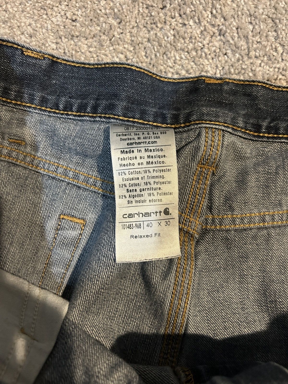 Carhartt × Carhartt Wip × Vintage Vintage Carhartt Jeans Size US 40 / EU 56 - 7 Thumbnail