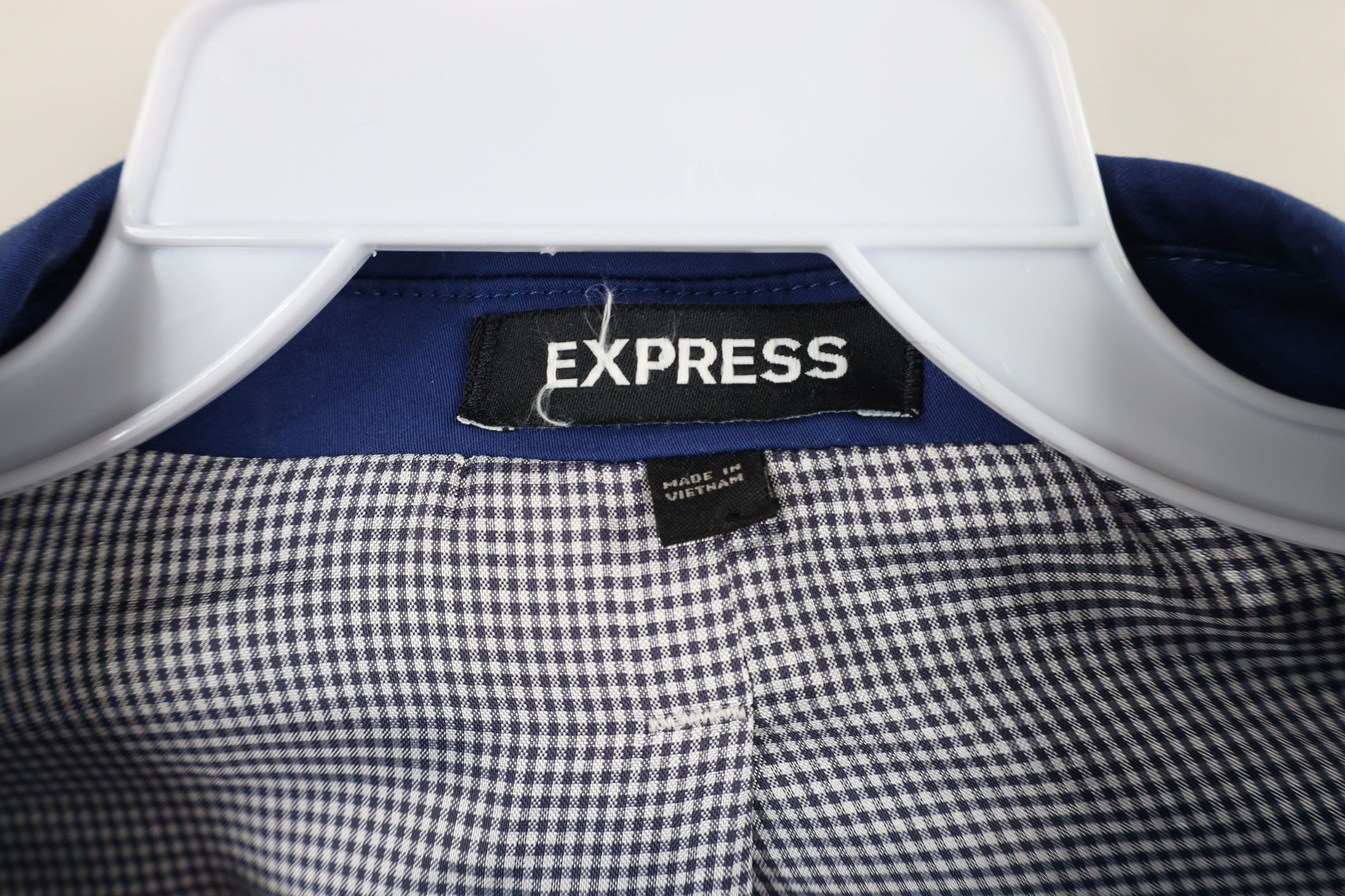 Express × Vintage Express Fit Stretch 2 Button Blazer Suit Coat Jacket Blue Size US XXL / EU 58 / 5 - 9 Thumbnail