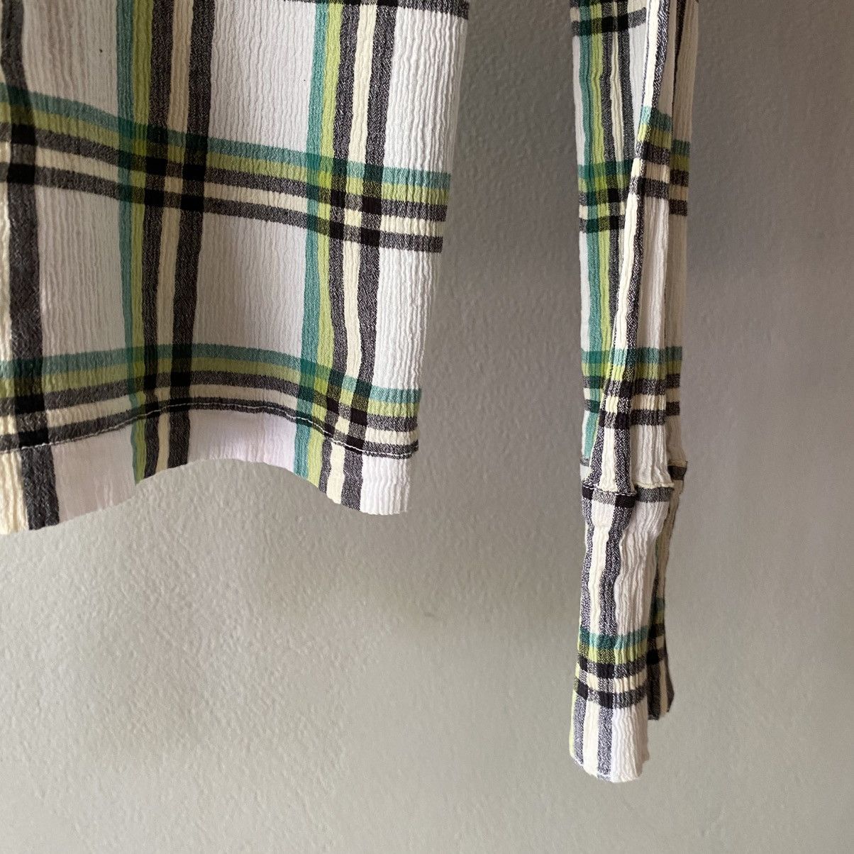 Tsumori Chisato Tsumori Chisato Plaid Long Sleeve Button-Up Shirt Size XS / US 0-2 / IT 36-38 - 17 Thumbnail