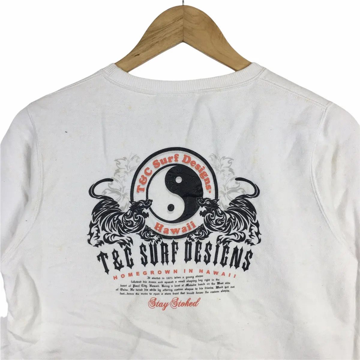 Vintage Vtg T&C SURFING Beach Summer Crewneck Sweater Sweatshirt Size S / US 4 / IT 40 - 7 Thumbnail