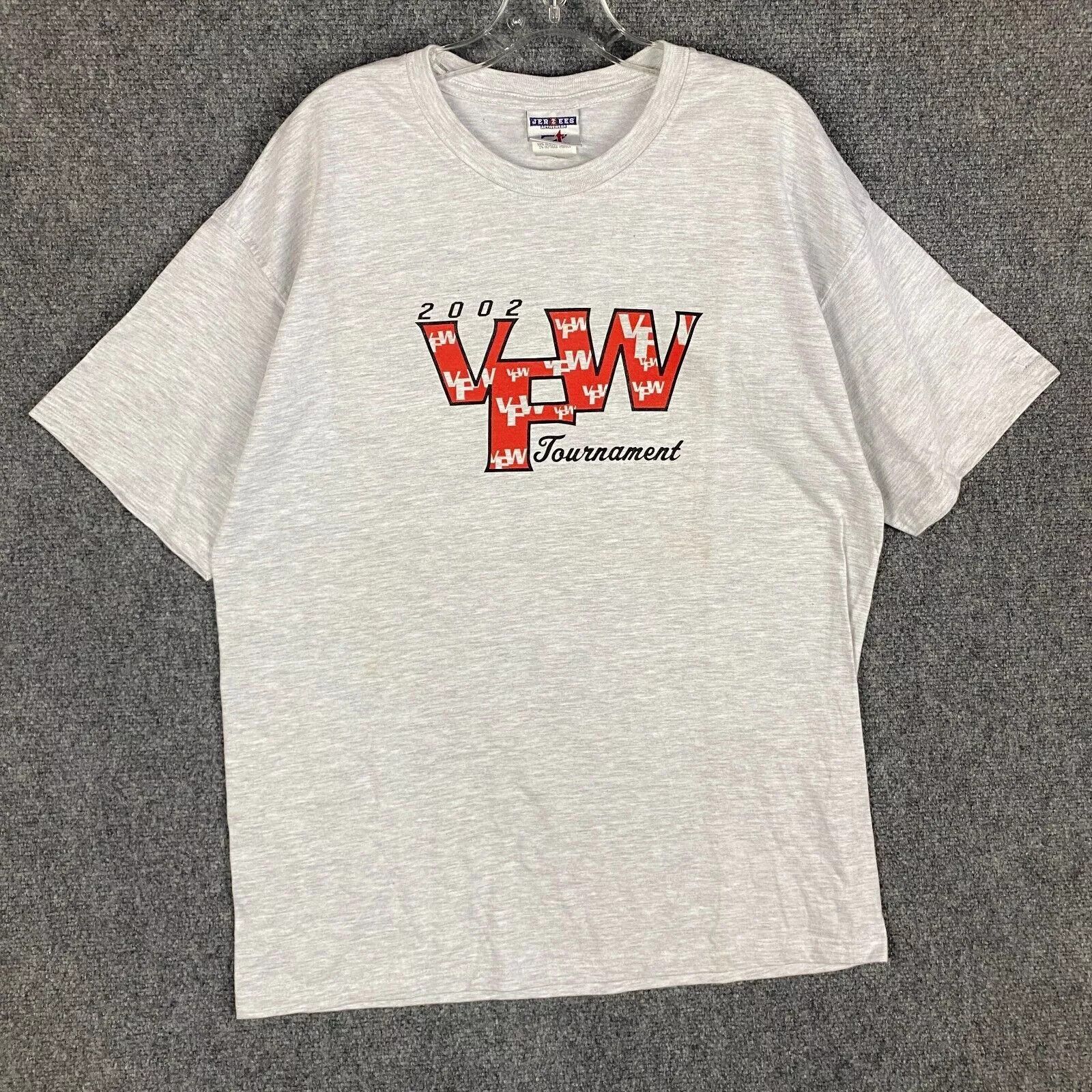 Jerzees Vintage Jerzees Shirt Men's Large Y2K 22nd Annual VFW Size US L / EU 52-54 / 3 - 1 Thumbnail