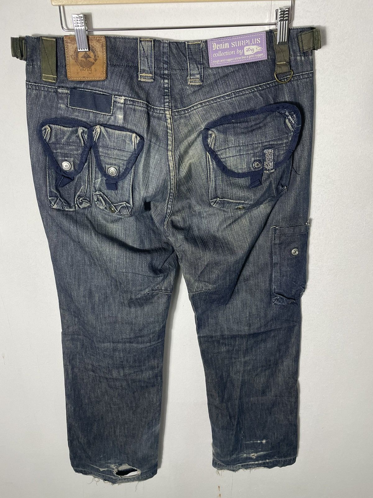 Japanese Brand LNG Multi Pockets Flair Cut Jeans Size US 35 - 10 Thumbnail