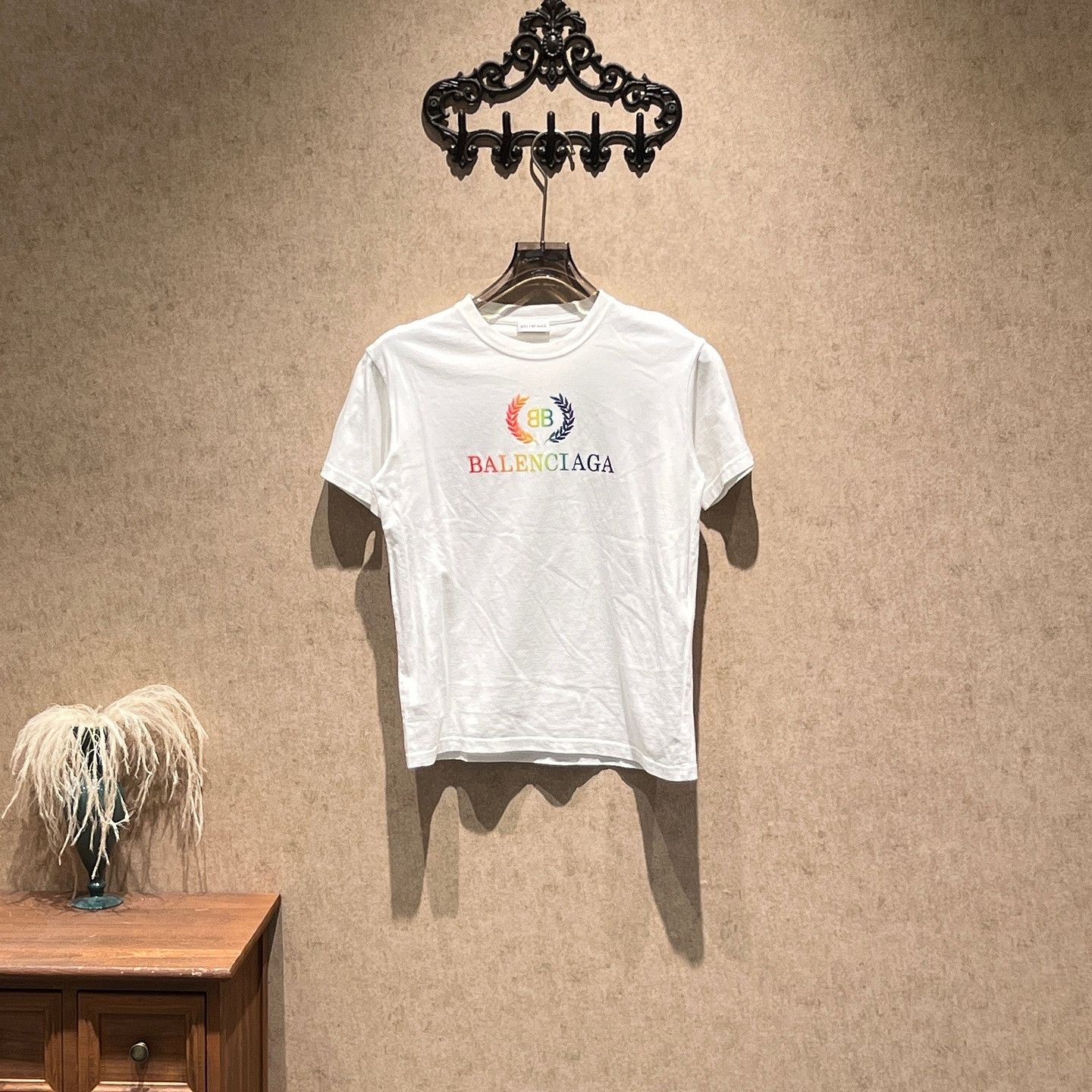 Balenciaga Balenciaga Rainbow Logo T-Shirt Size M Size M / US 6-8 / IT 42-44 - 1 Thumbnail