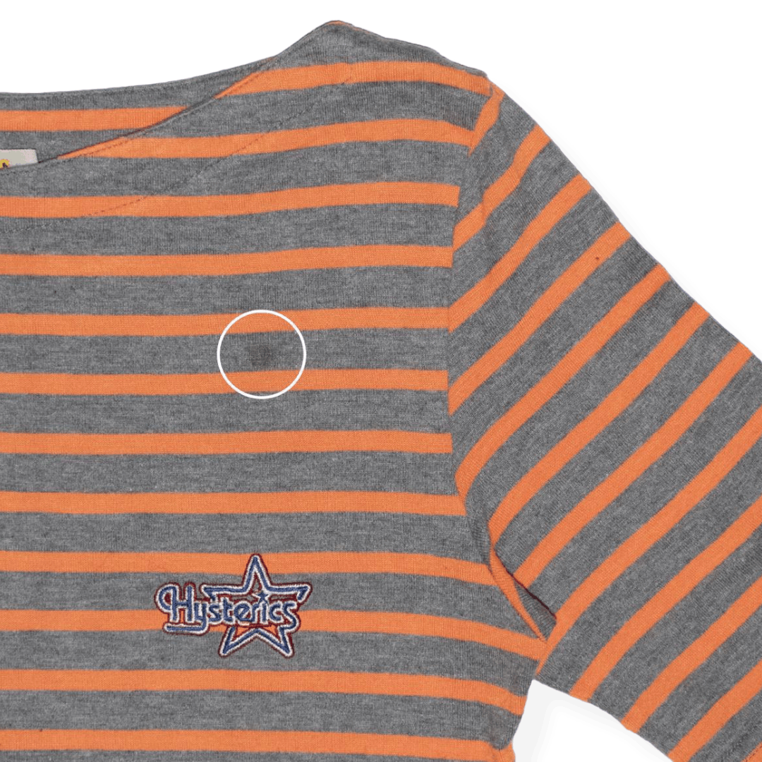 Hysteric Glamour Hysteric Glamour Striped Star Logo Tee Size ONE SIZE - 3 Thumbnail