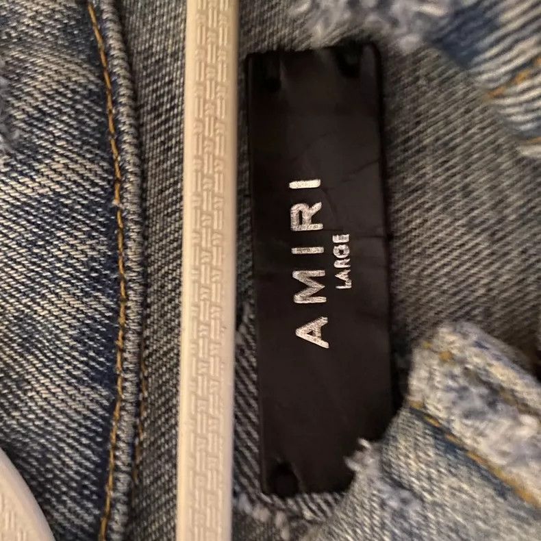Amiri Amiri Grease stain Denim Jacket Size US L / EU 52-54 / 3 - 3 Thumbnail