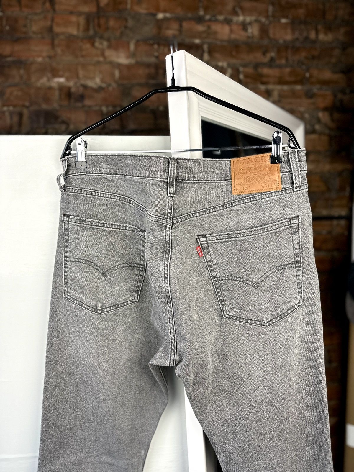 Levi's Mens Jeans Levi’s 502 Premium Gray Size: 36 Size US 36 / EU 52 - 2 Thumbnail