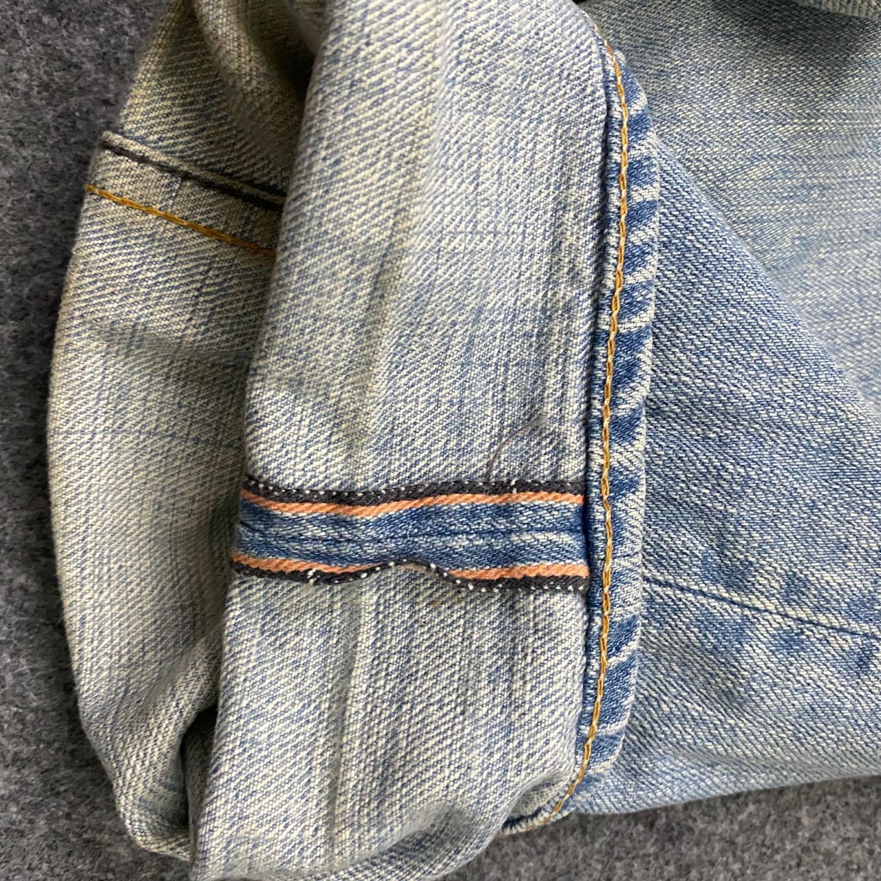 OMNIGOD 💥Best Offer💥Vintage Omigod Selvegde Distressed Denim Size US 33 - 11 Thumbnail