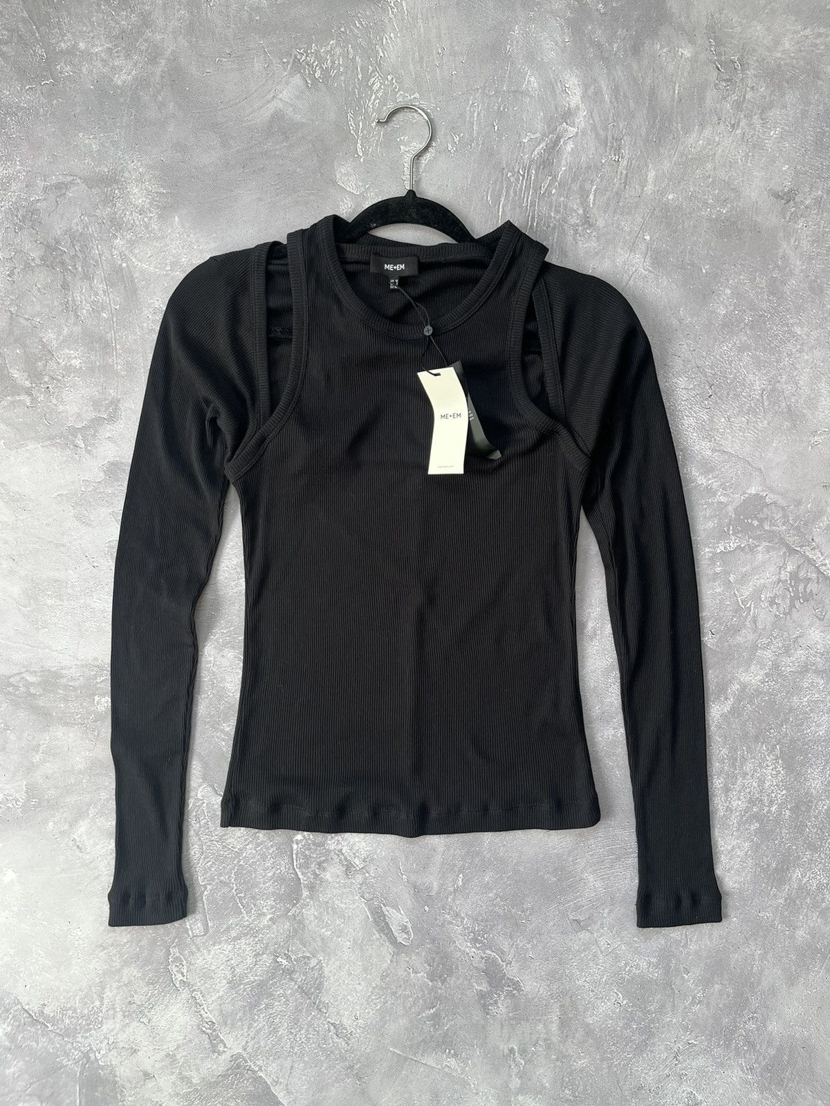 ME+EM ME + EM CUT OUT LONGSLEEVE TOP BLACK Size M / US 6-8 / IT 42-44 - 1 Thumbnail
