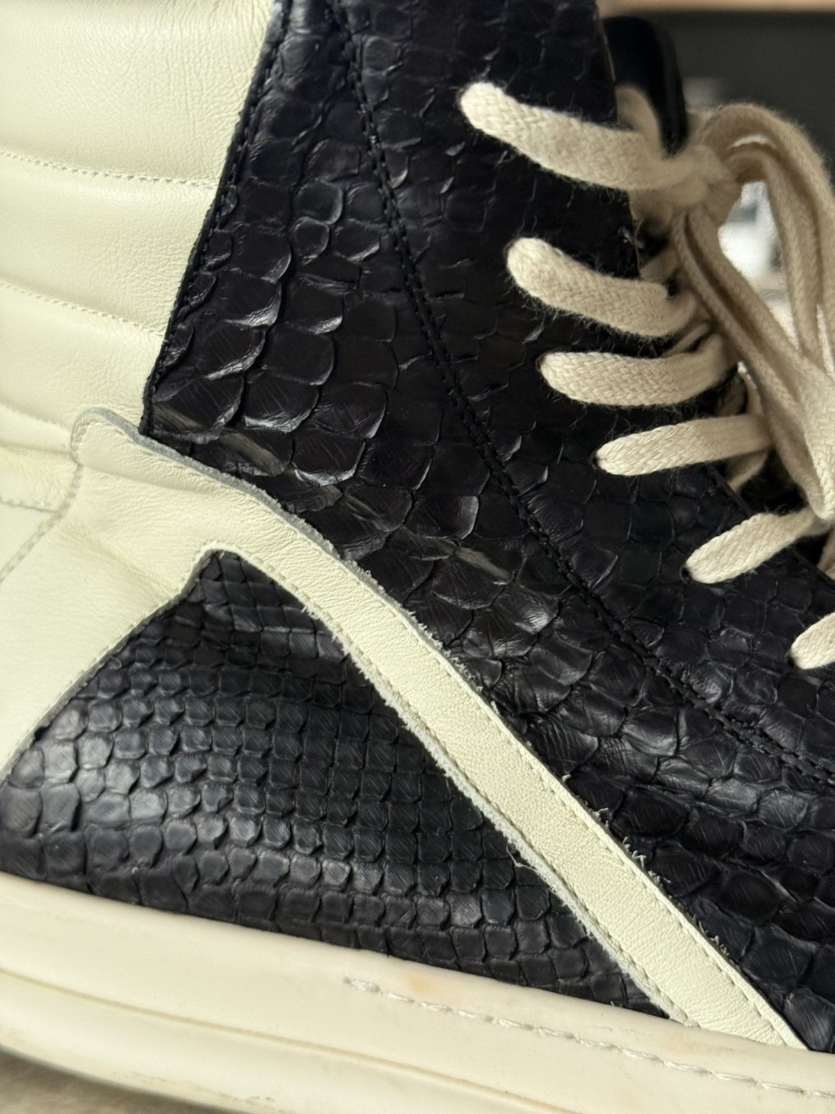 Rick Owens Natural Python Rick Owens Geobasket Size US 11 / EU 44 - 12 Thumbnail