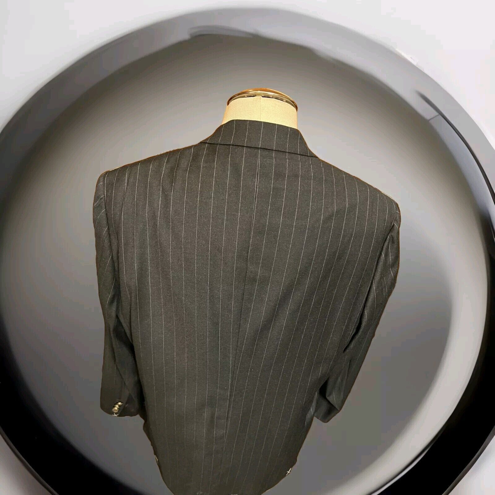 Brioni Brioni Gray White Stripes 2Btn Blazer Jacket 44 L USA Size 44L - 3 Thumbnail