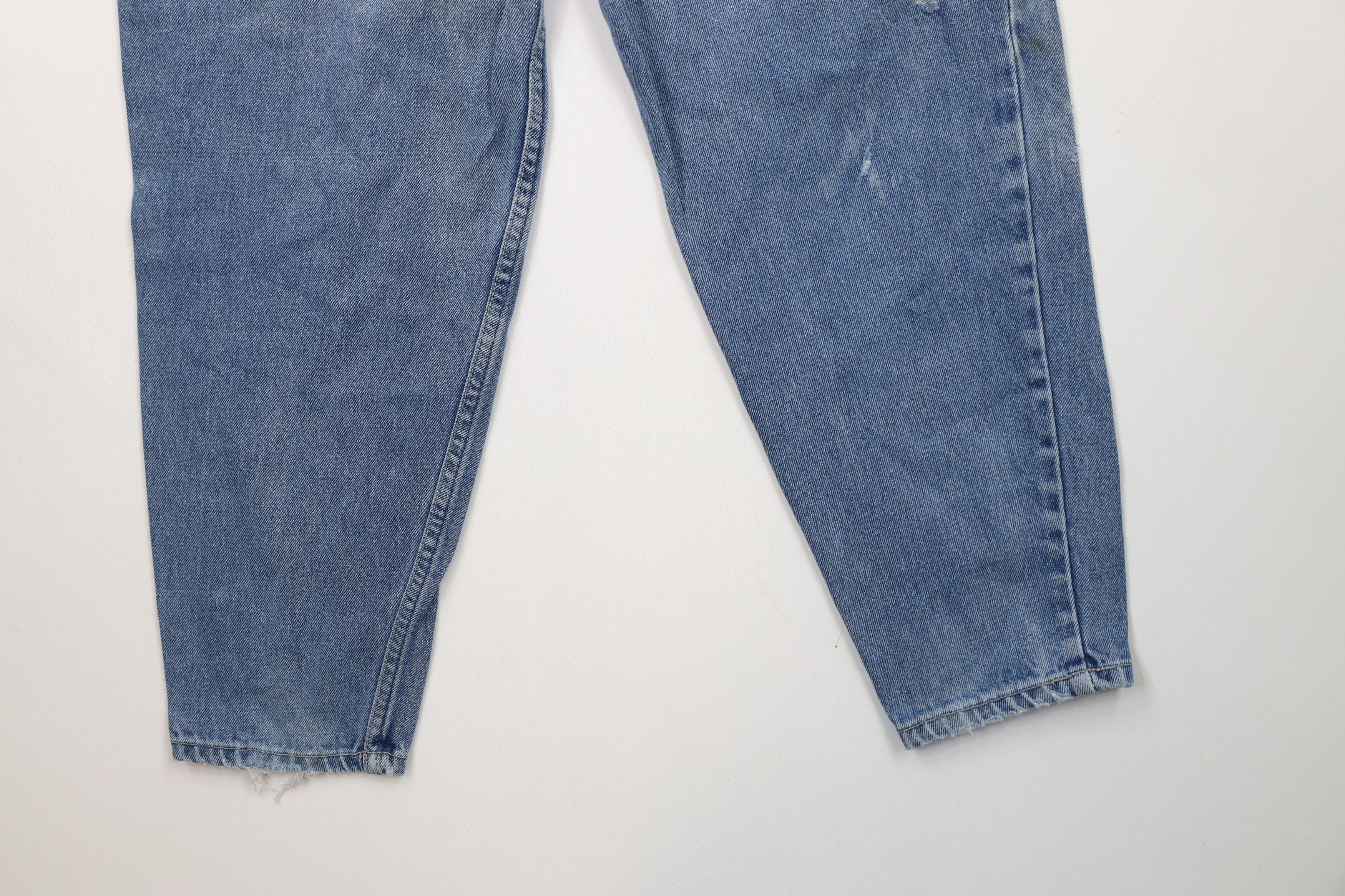 Vintage Vintage 90s Streetwear Tapered Leg Denim Jeans Blue Size 32" / US 10 / IT 46 - 14 Thumbnail
