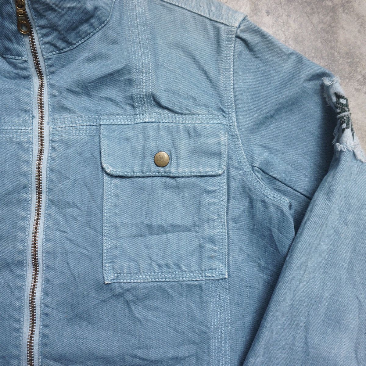 Japanese Brand GEMSTONE sukajan denim Jacket Size US M / EU 48-50 / 2 - 6 Thumbnail