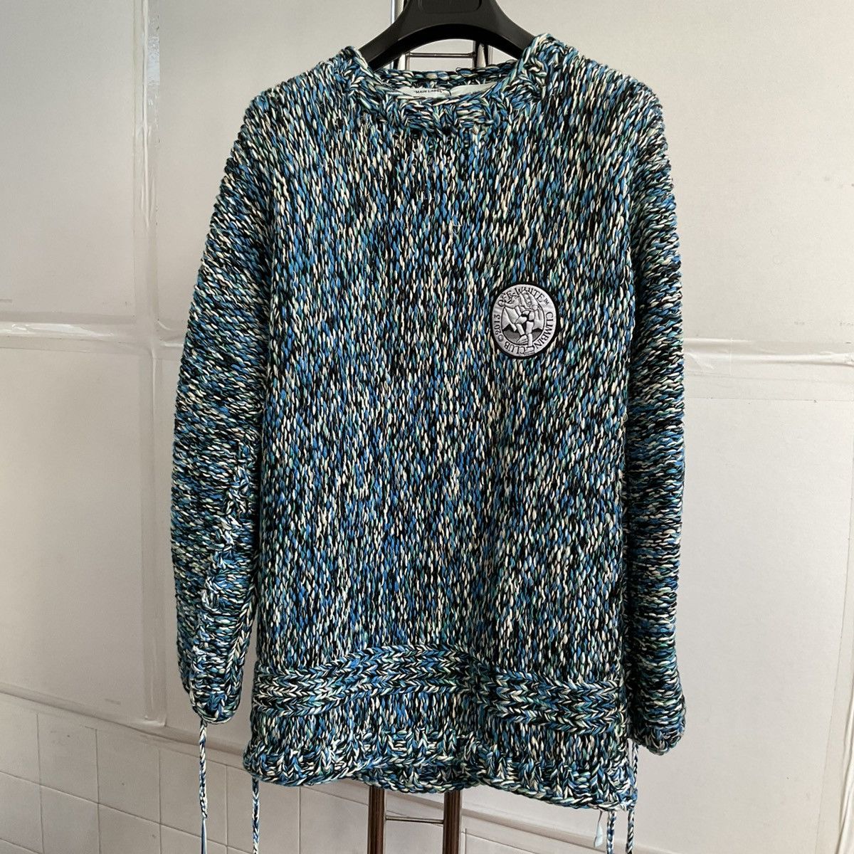Off-White OFF-WHITE Blue Climb Rope Jumper In 3000 Blue Size US L / EU 52-54 / 3 - 1 Thumbnail