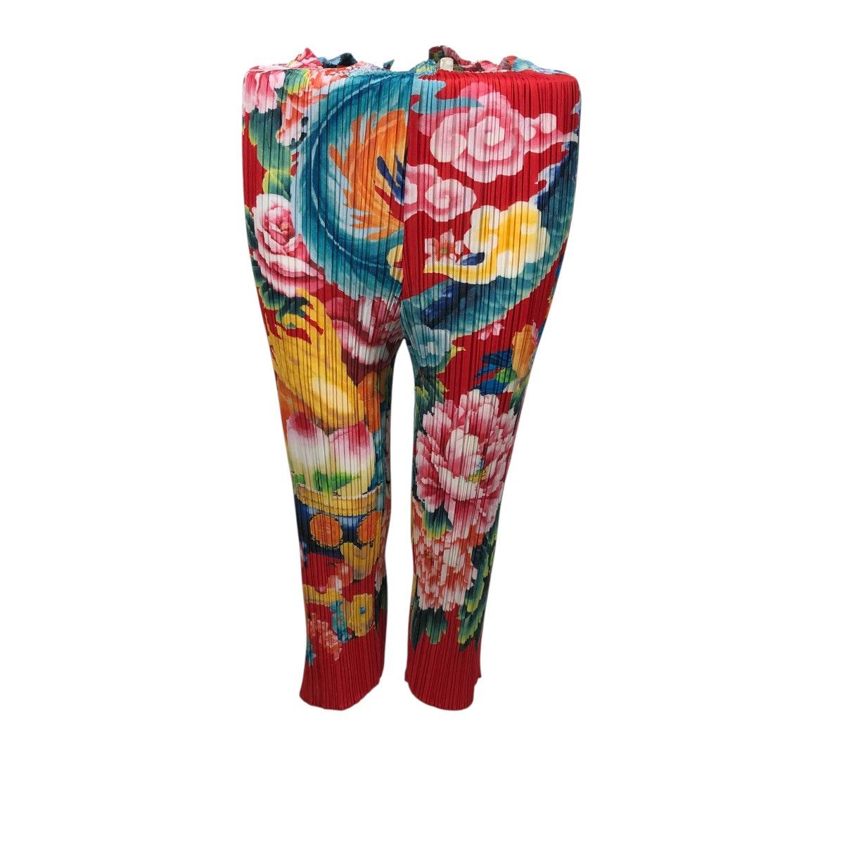 🔥MULTI COLOR FLORAL PLEATS PLEASE ISSEY MIYAKE PANTS