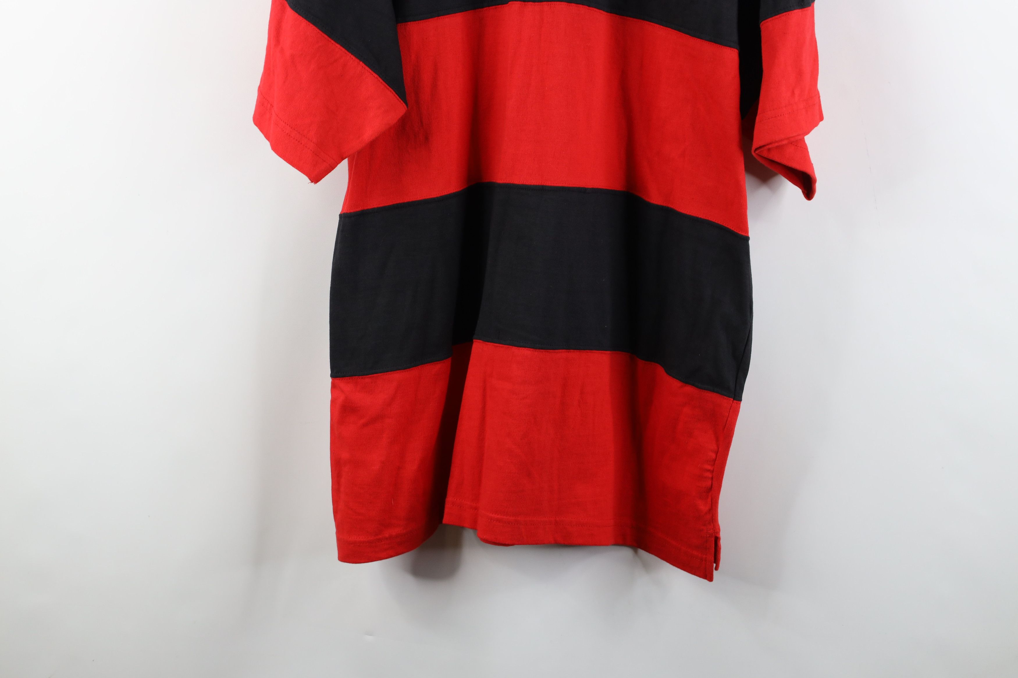 Vintage Vintage 90s Chicago Bulls Basketball Rugby Polo Shirt Cotton Size US L / EU 52-54 / 3 - 3 Thumbnail