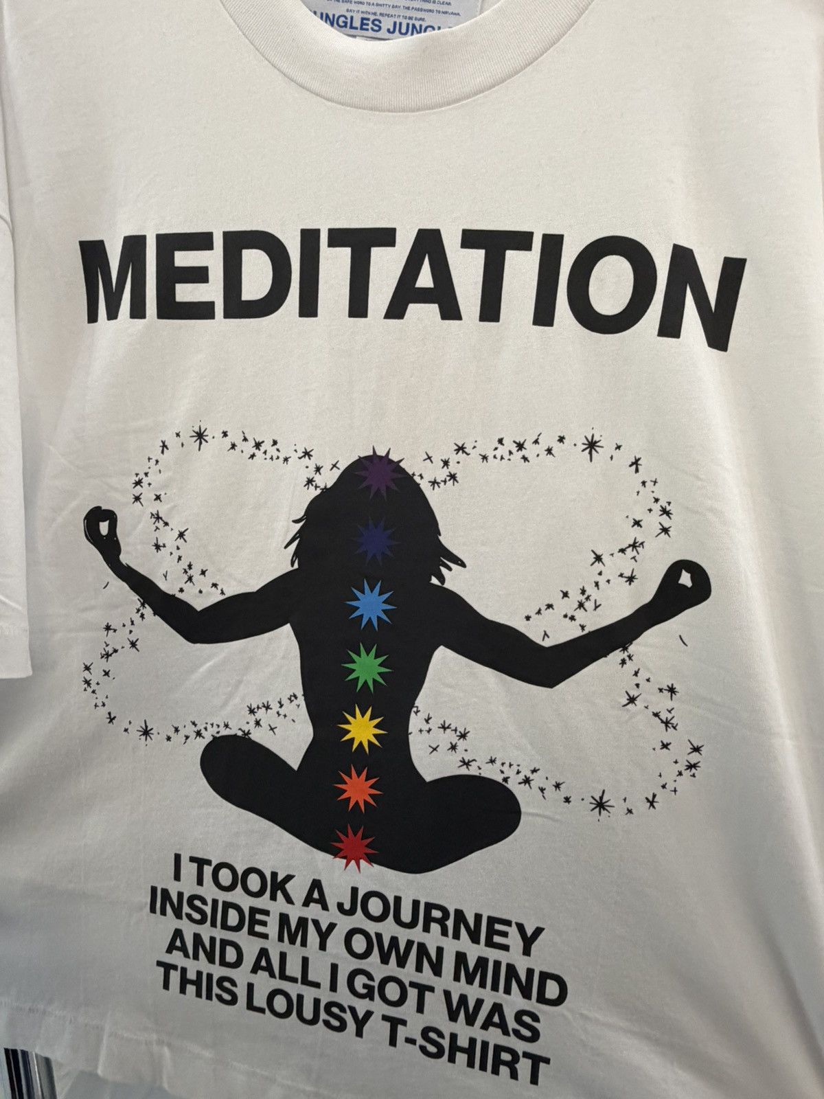 Other Jungles Jungles “ Meditation” Mountain White Tee Size US L / EU 52-54 / 3 - 5 Thumbnail
