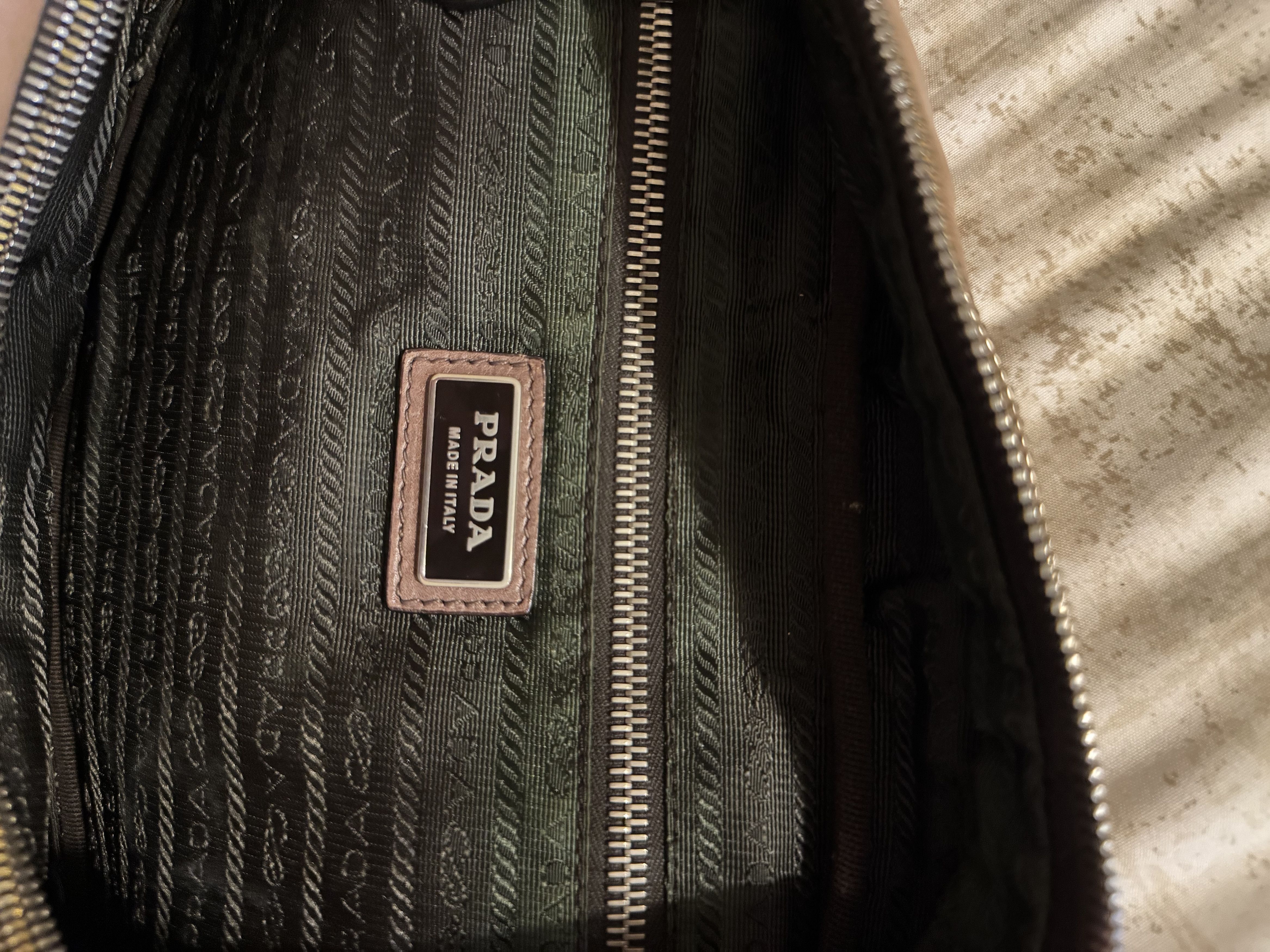 Prada PRADA Ardesia/Nudo Ombre Glace Leather Zippers Satchel Bag Size ONE SIZE - 8 Thumbnail