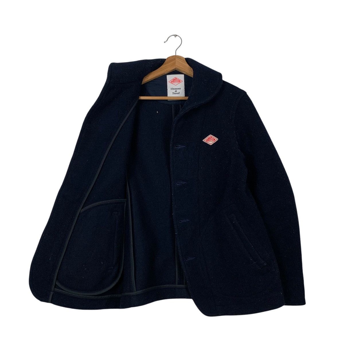 Danton DANTON Vetements de Travail Wool Button Jacket #2126-C93 Size US S / EU 44-46 / 1 - 9 Thumbnail