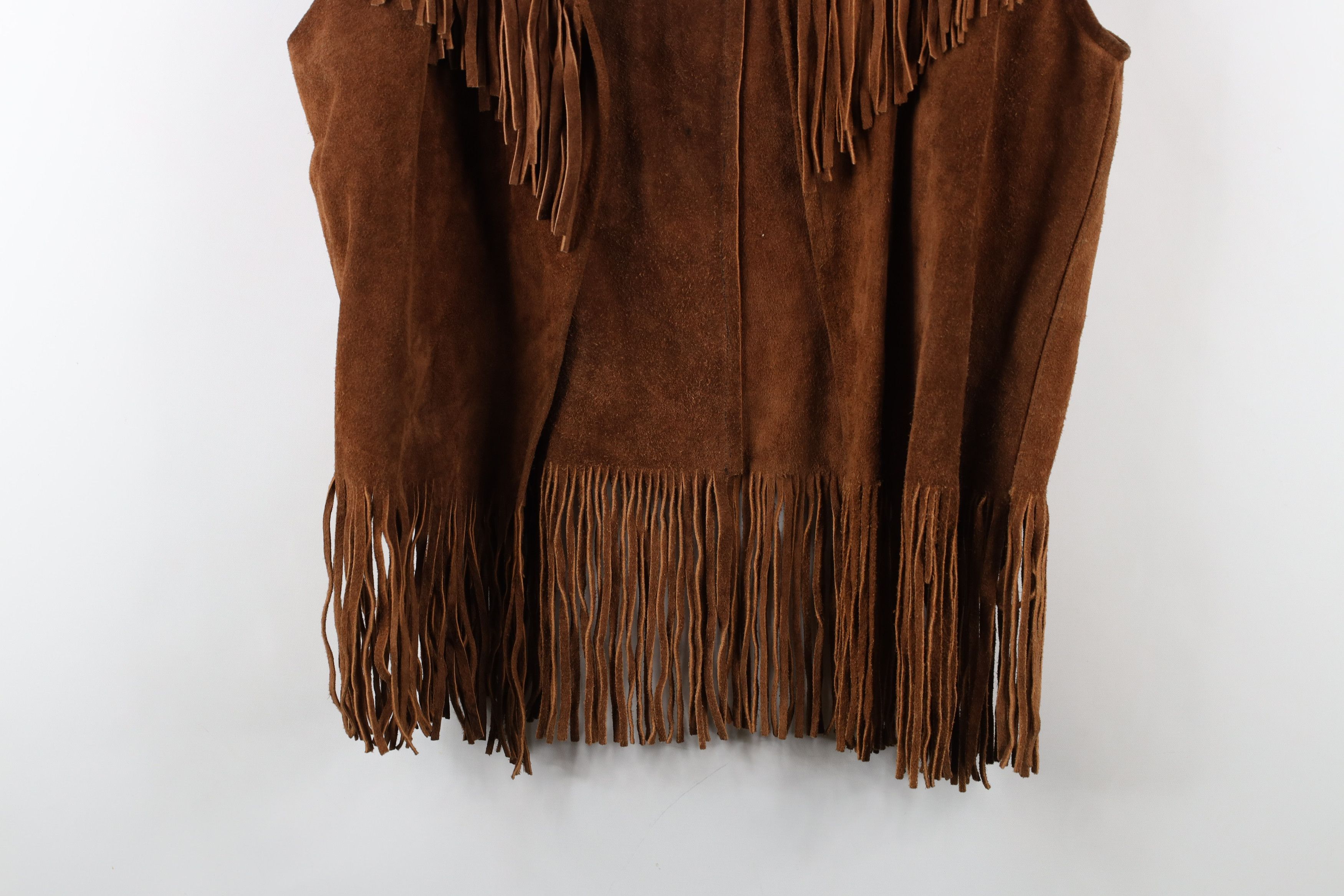 Vintage Vintage 60s 70s Streetwear Leather Western Open Vest USA Size US M / EU 48-50 / 2 - 3 Thumbnail