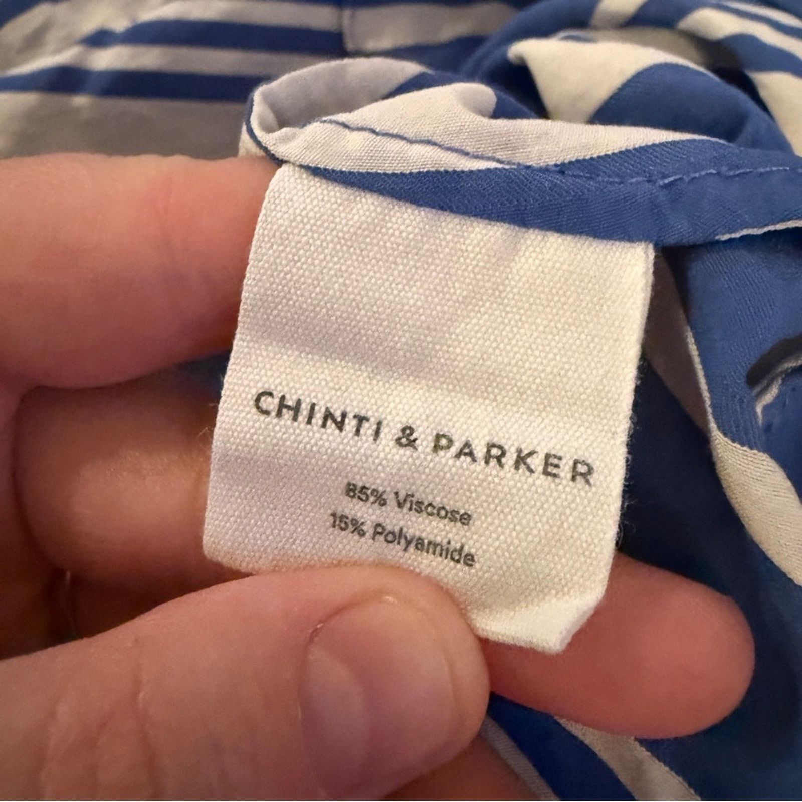 CHINTI & PARKER Chinti & Parker Parasol Striped 3/4 Sleeve Faux Wrap Dress Size S / US 4 / IT 40 - 7 Thumbnail