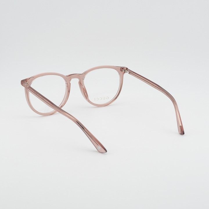 Gucci Gucci GG0027O 019 Eyeglasses Round Pink 50mm Frame Size ONE SIZE - 4 Thumbnail