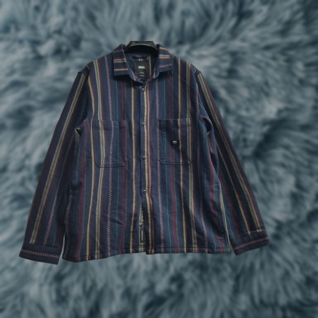 Vans VANS Shirt Mens XL Long Sleeve Button Up Casual Heavy Cotton Skatboarding Plaid Multicolor Button-Up All Seasons Casual Mens XL Size US XL / EU 56 / 4 - 1 Thumbnail