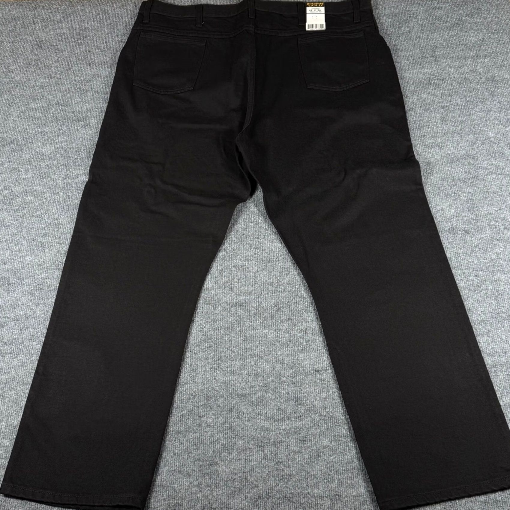 Denime VINTAGE Heavy Duty Workwear Pants 44x30 Regular Fit Black Denim Construction Mens Pants Size US 44 / EU 60 - 3 Thumbnail