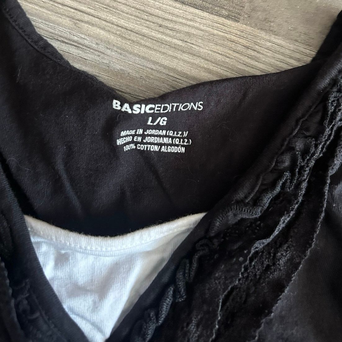 Basic Editions basic editions black white layered tank top Size L / US 10 / IT 46 - 3 Thumbnail