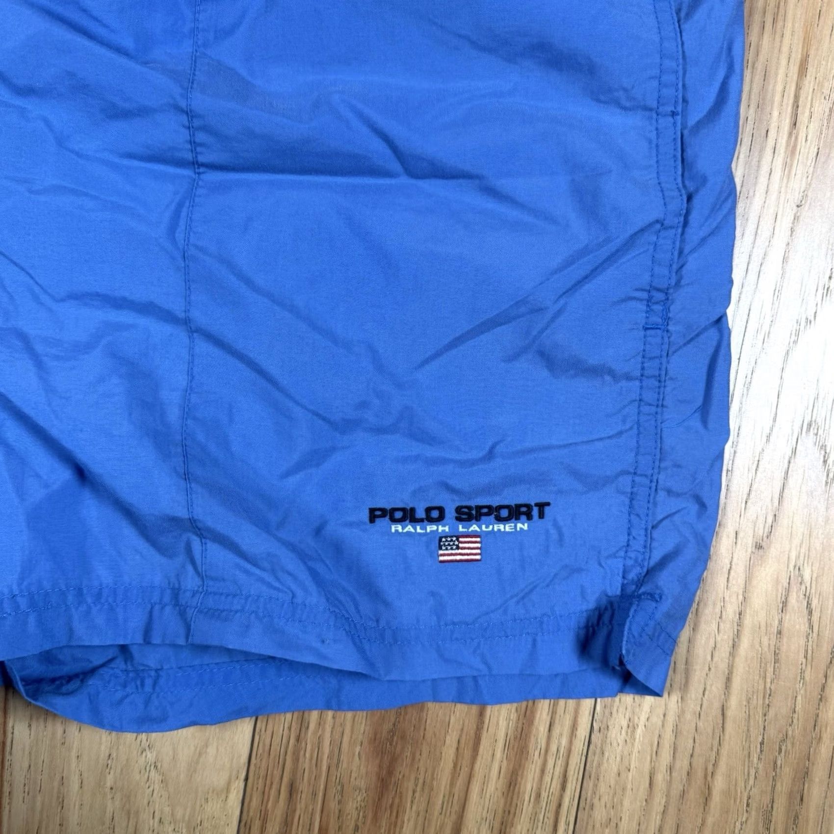 Polo Ralph Lauren VINTAGE Polo Ralph Lauren Sport Swim Trunks Mens Large Blue Pocket USA Flag Trunks Bottom L Mens Blue USA Flag Pocket Size US L / EU 52-54 / 3 - 2 Thumbnail