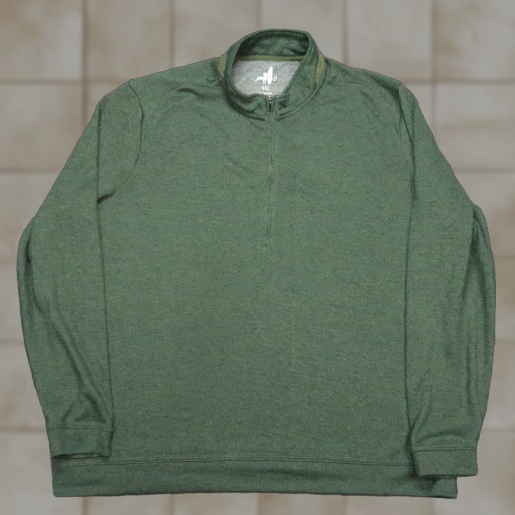 johnnie-O Johnnie-O Pullover Shirt Men 2XL Elm Green 1/4 Zip Mock Neck Lightweight Breathable Casual Activewear Golf Size US XXL / EU 58 / 5 - 1 Thumbnail