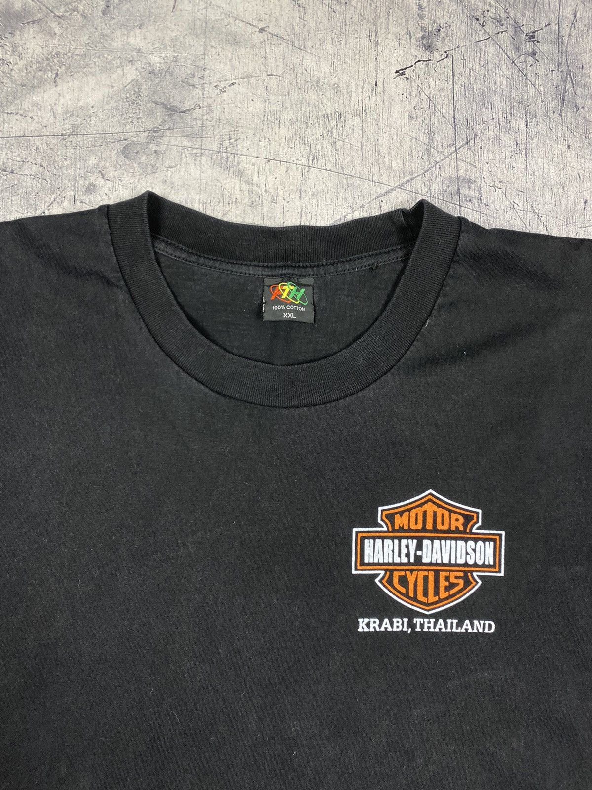 Harley Davidson × Vintage 00s Vintage Harley Davidson Central Big Logo T Shirt Tee Size US XXL / EU 58 / 5 - 10 Thumbnail